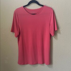 Susan Graver Pink Short Sleeve Tee